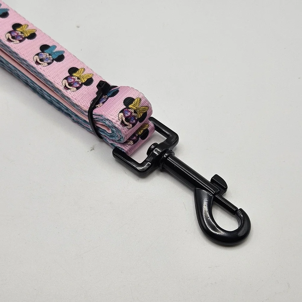 Disney Sassy Woof Minnie Mouse Pink 4 Foot Dog Leash For Small/medium Dog‎